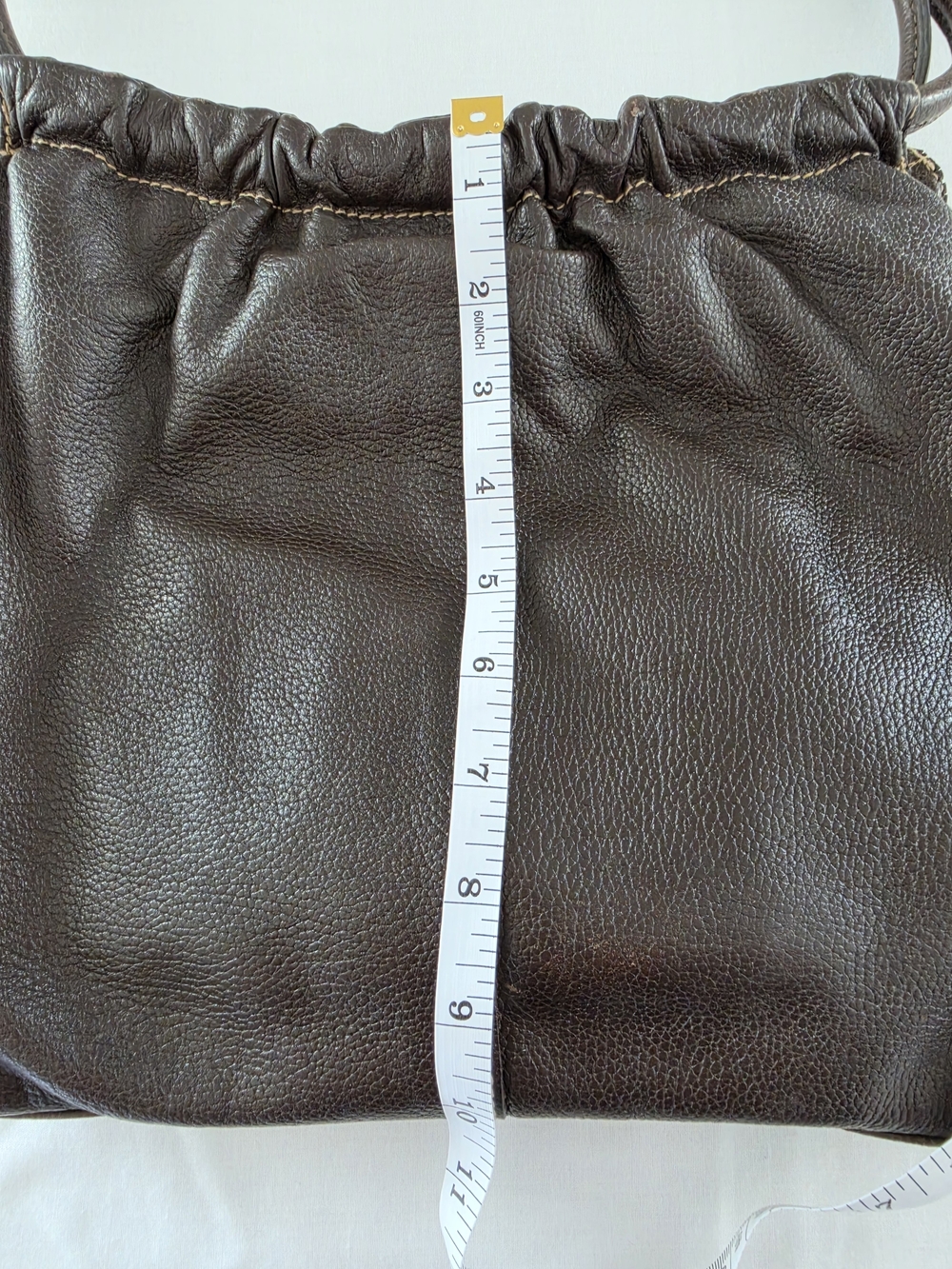 St John's Bay Vintage Y2K Leather Brown Hobo Style Purse Bag - Picture 6 of 6
